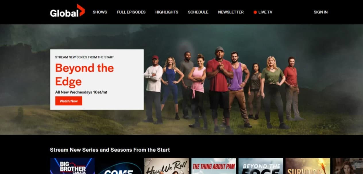 Activating Global TV on Windows