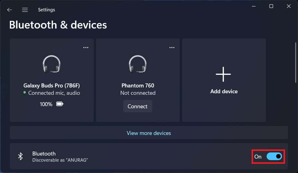 Bluetooth Icon Is Missing From Windows 10/11 