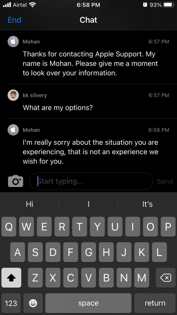 Contact Apple Customer Support Team