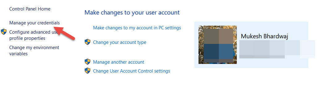 Reset Log in Settings for Outlook
