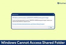 Fix Windows Cannot Access Shared Folder In Windows 11