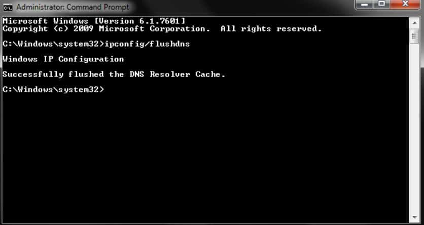 Flush DNS Cache