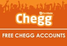 Free Premium Chegg Accounts & Passwords 2019