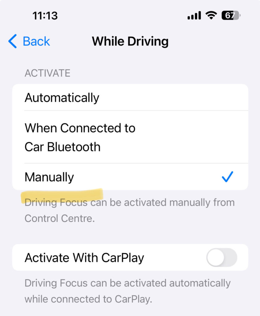 BLuetooth DND