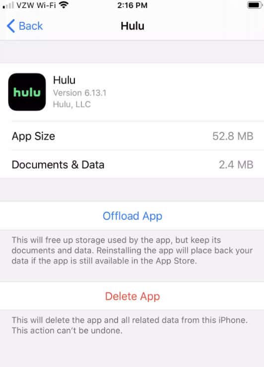 Clear Hulu Cache and Data