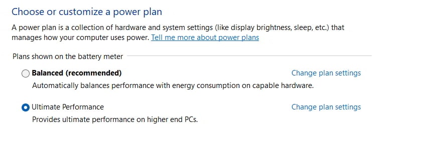 Power Options