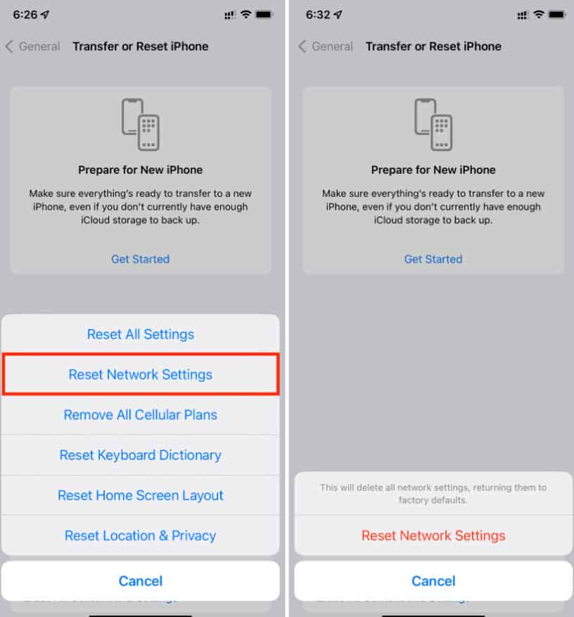 Reset Your iPhone's Network Settings