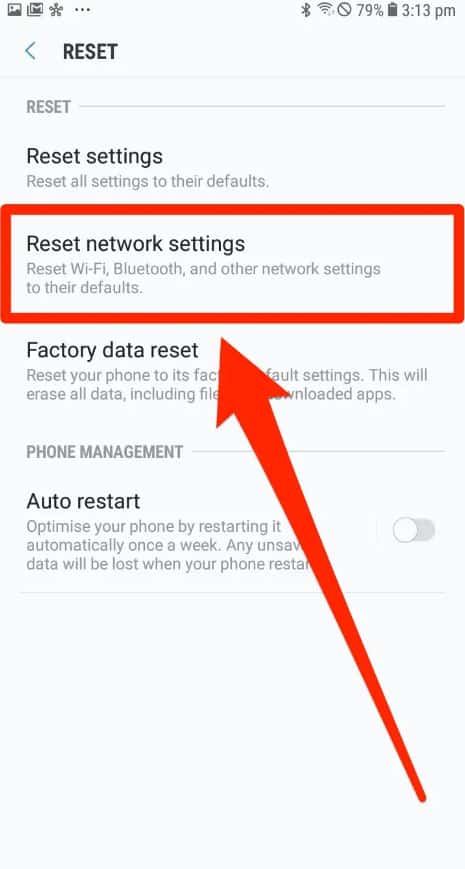 Reset Your Network Settings