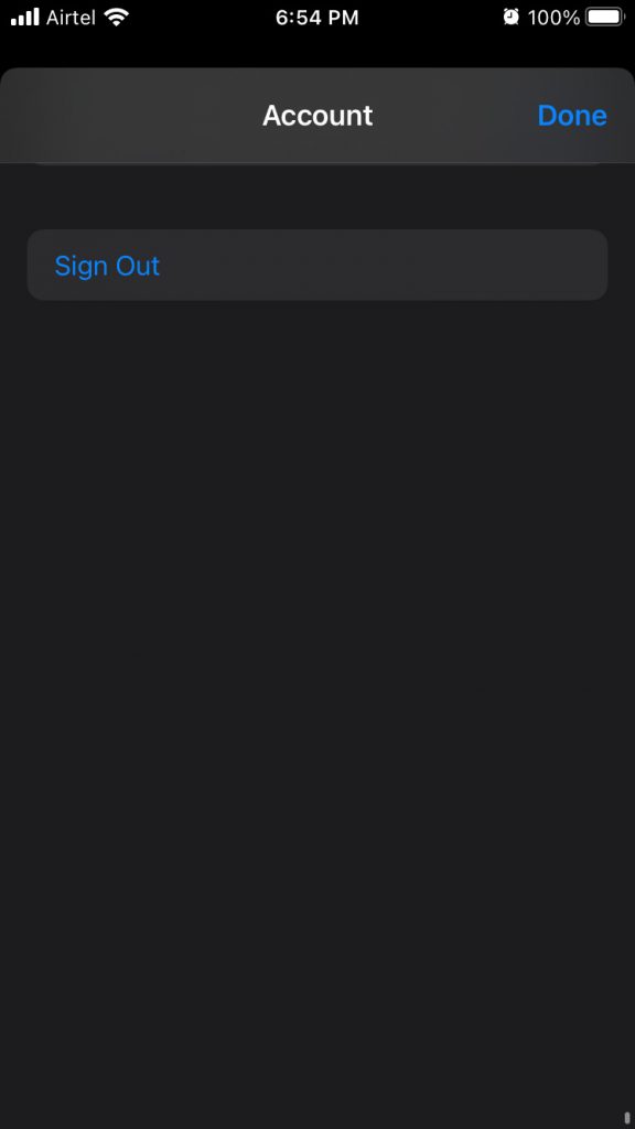 Sign Out iTunes