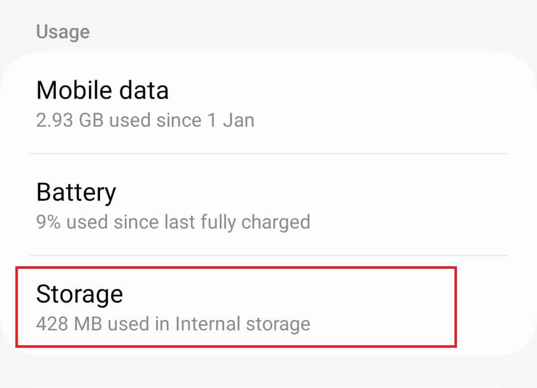 Storage