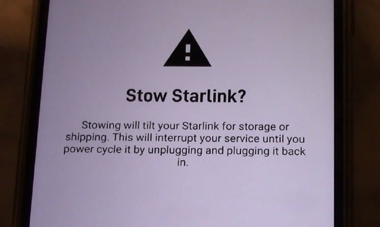 How to Stow Starlink