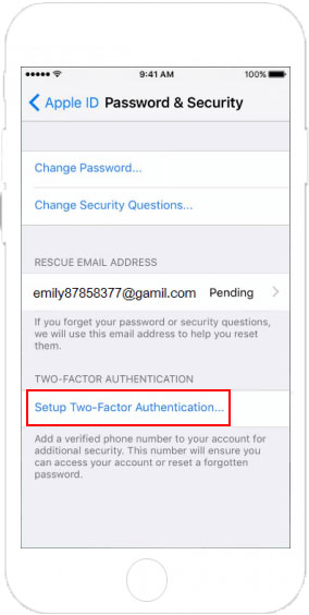 Enable Two-Factor Authentication
