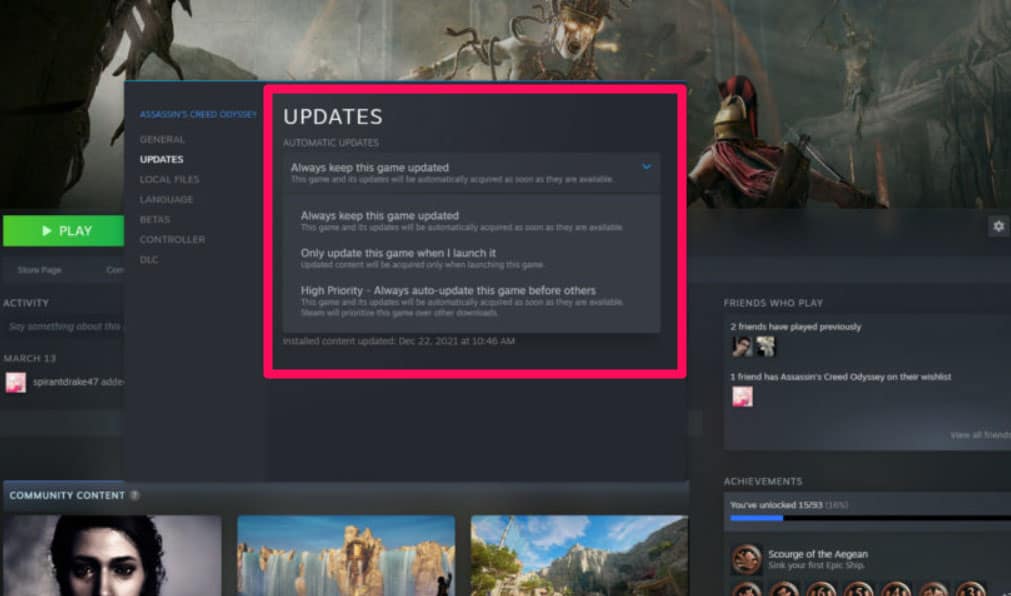 Check If Your Game Is Updated