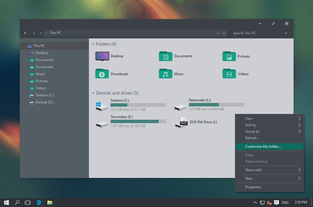 #7ย Ades Theme for Windows 10