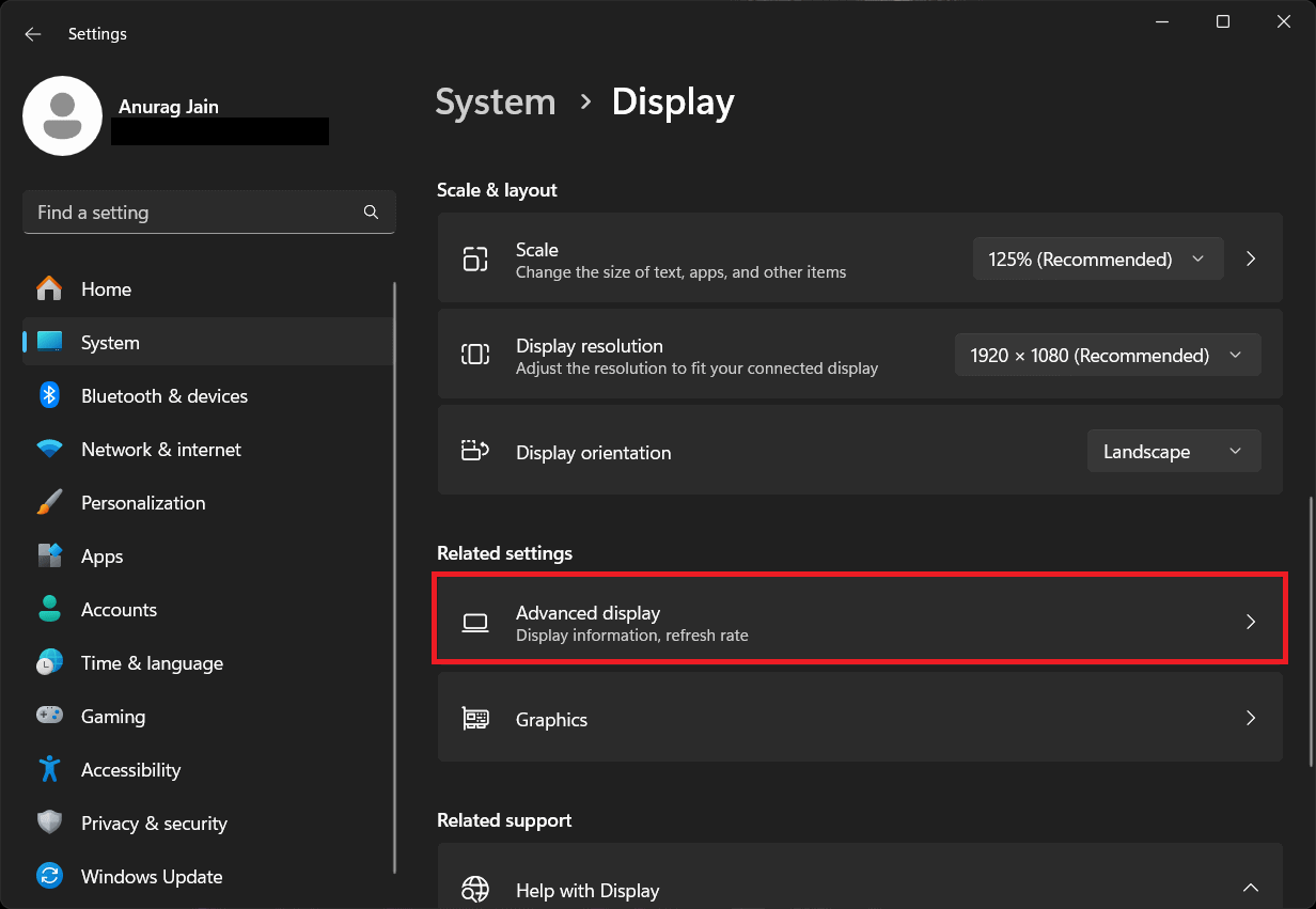 Advanced Display