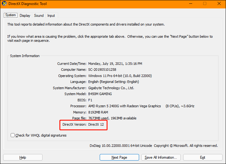 Download DirectX 12 for Windows 11