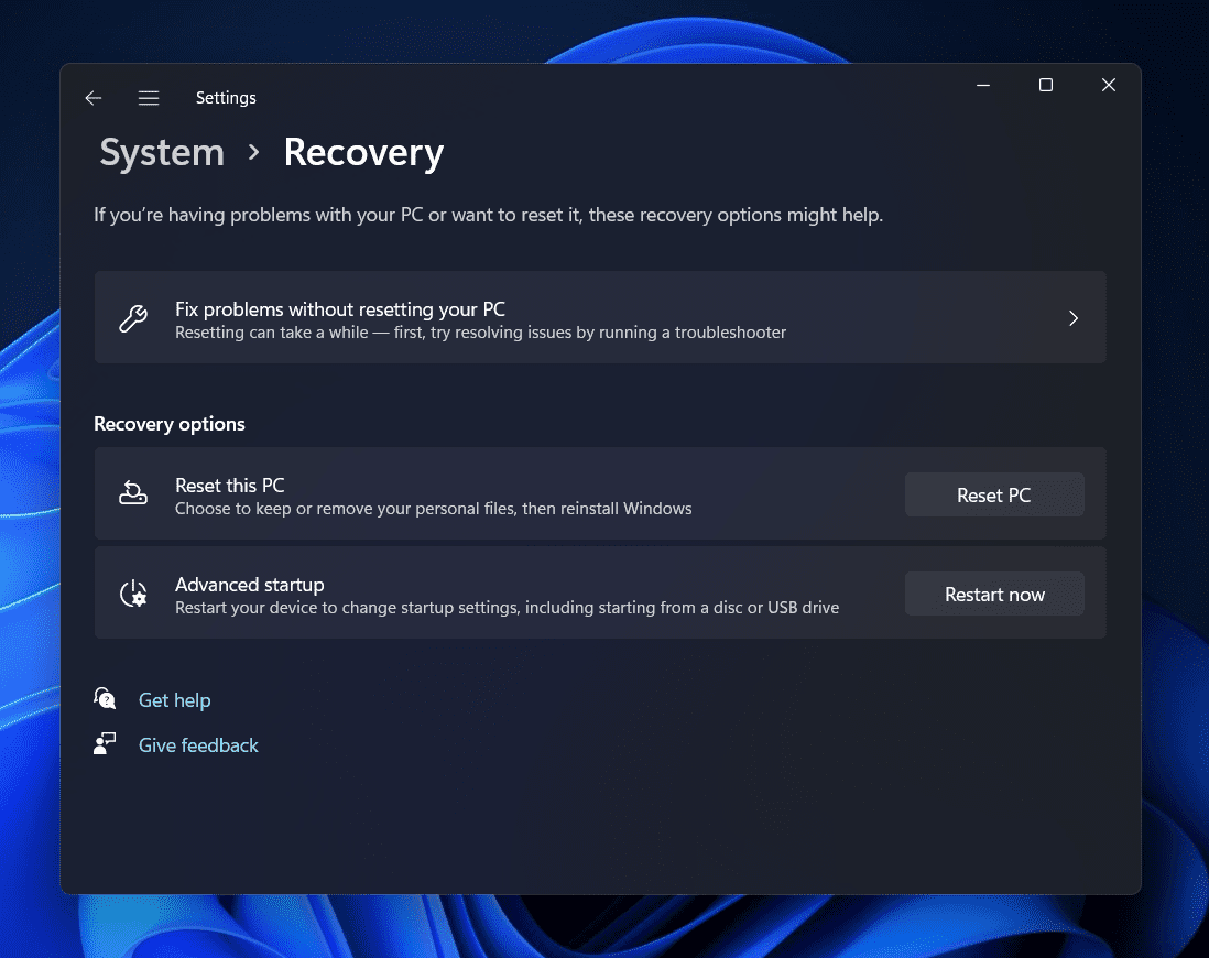 Recovery