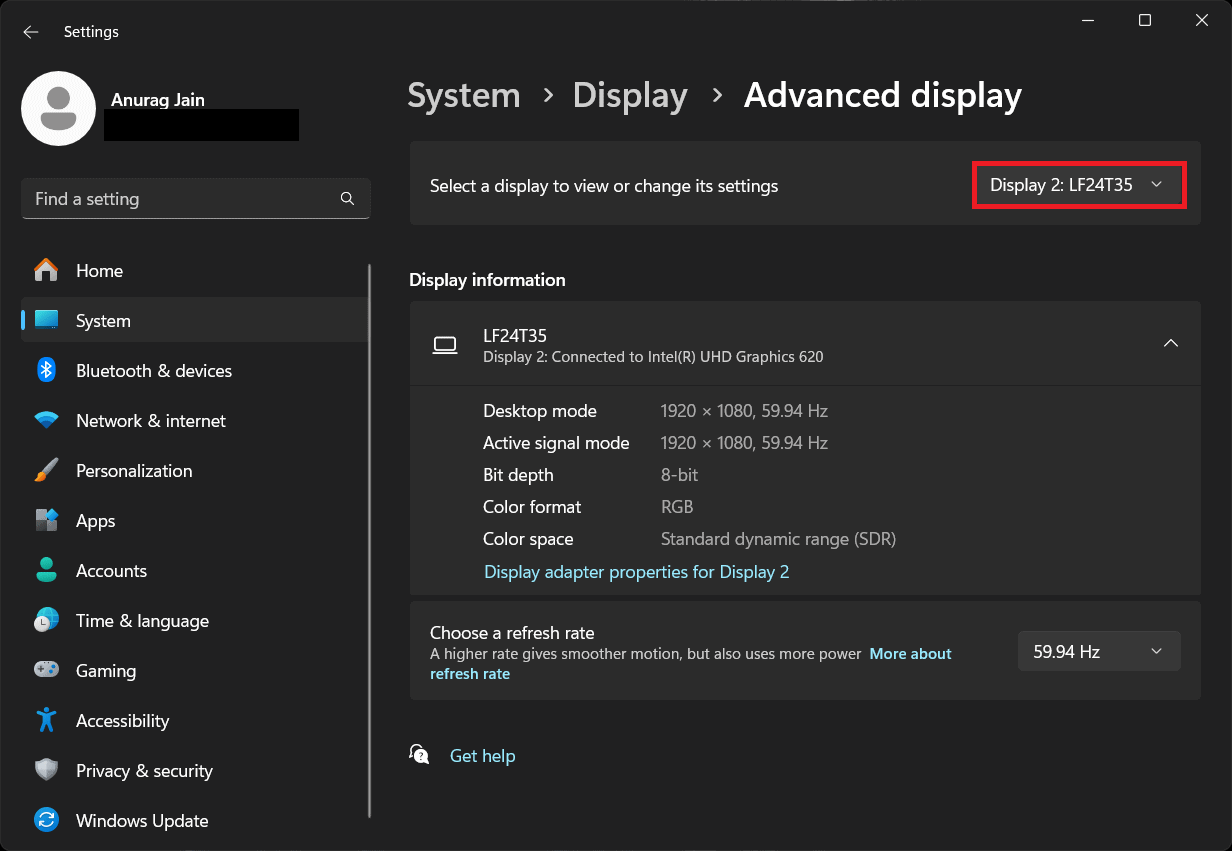 Select Display