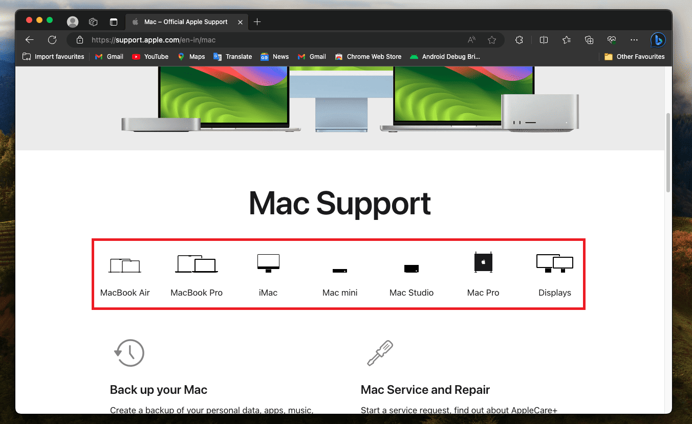 Select Mac