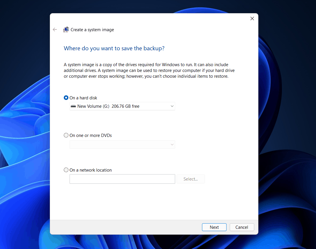 How To Create A System Image In Windows 11?
