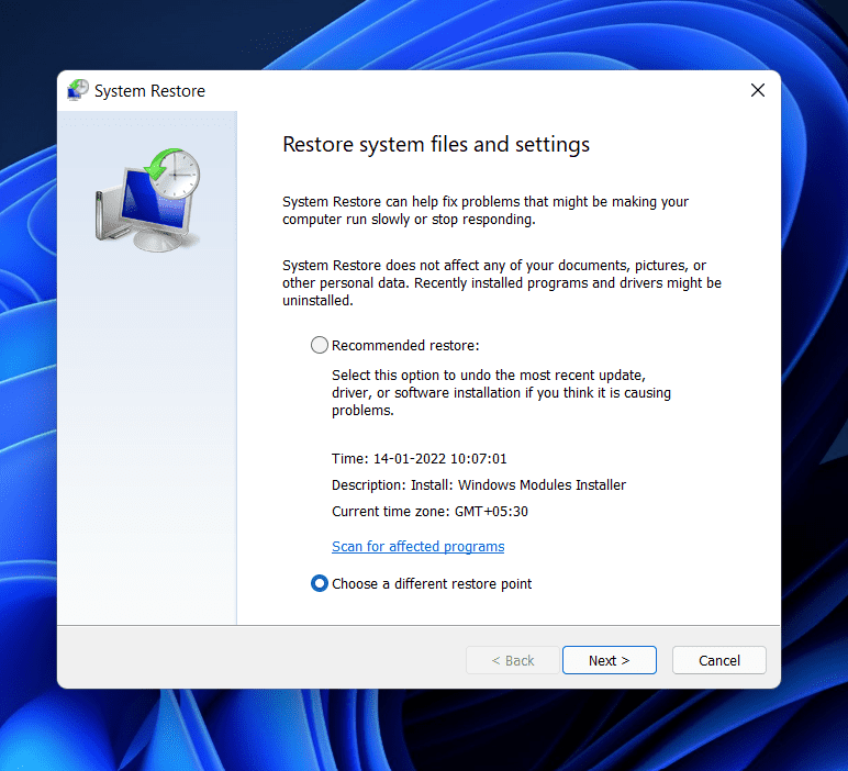 System Restore
