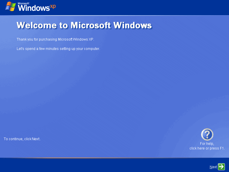 Welcome To Microsoft Windows